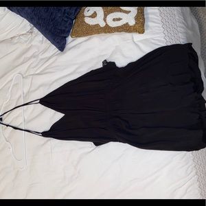 Black strappy romper